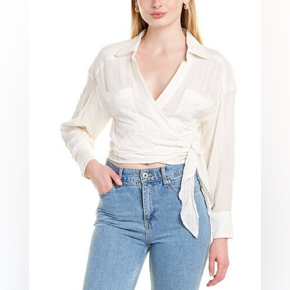IRO Emain Wrap Top Small